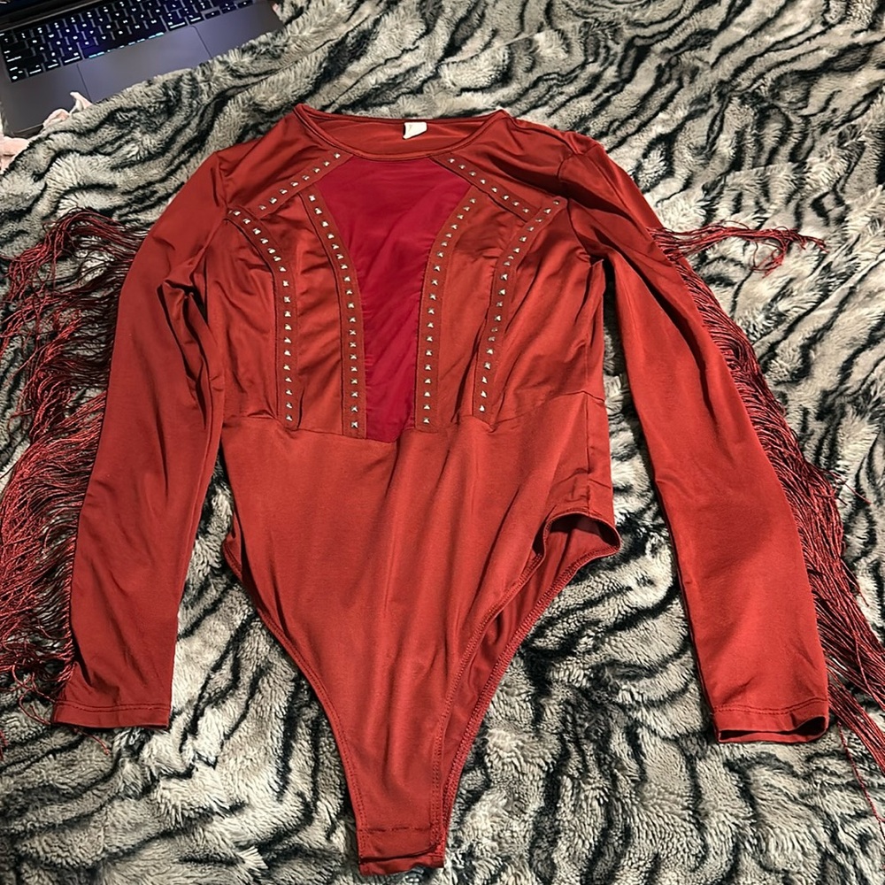 Forever 21 fringe bodysuit ￼